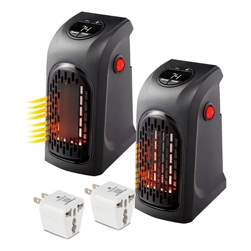 Pack X2 Calefactor Pared Calefacción Portátil 400w