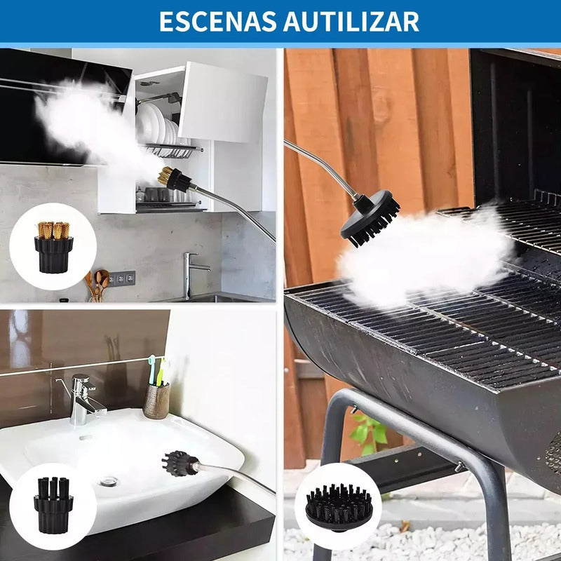 Limpiador De Vapor A Presión De Alta Temperatura De 2500w Blanco
