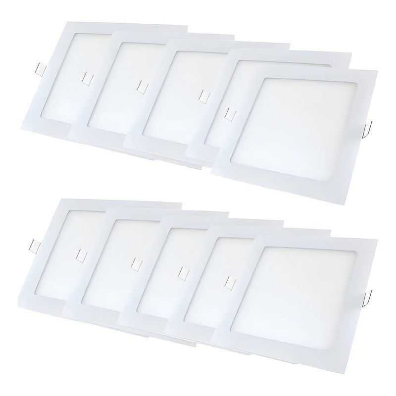 Pack X10 Lámparas Led Panel 18w