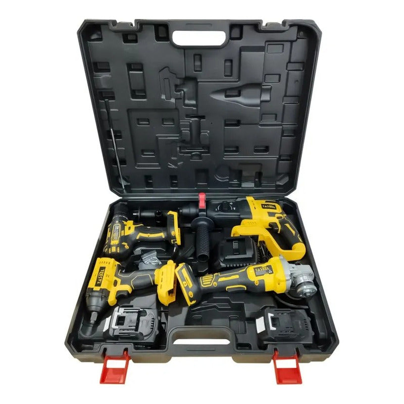 Kit Herramientas Eléctricas Inalámbricas Maleta Y Baterias Azul