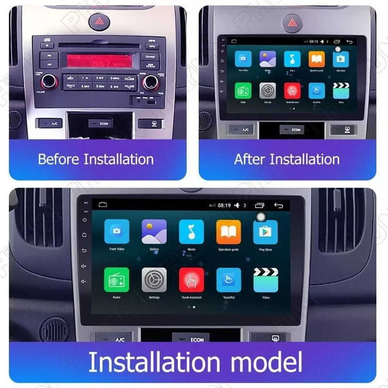 Bisel Radio Pantalla Kia Cerato Koup 2008 - 2013 Autos Gris