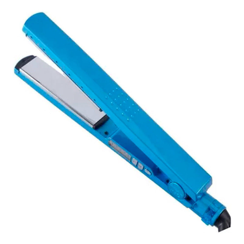 Plancha Para Cabello Alisar Alisado Pelo Nano Azul