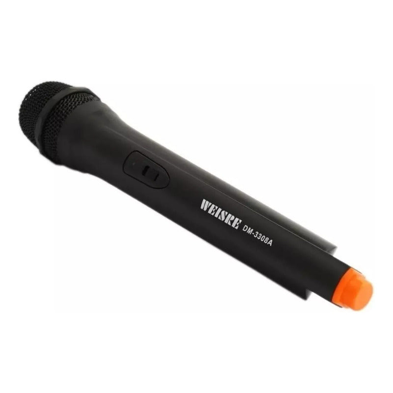Micrófono Inalambrico Weisre Dm-3308a Dinámico Negro