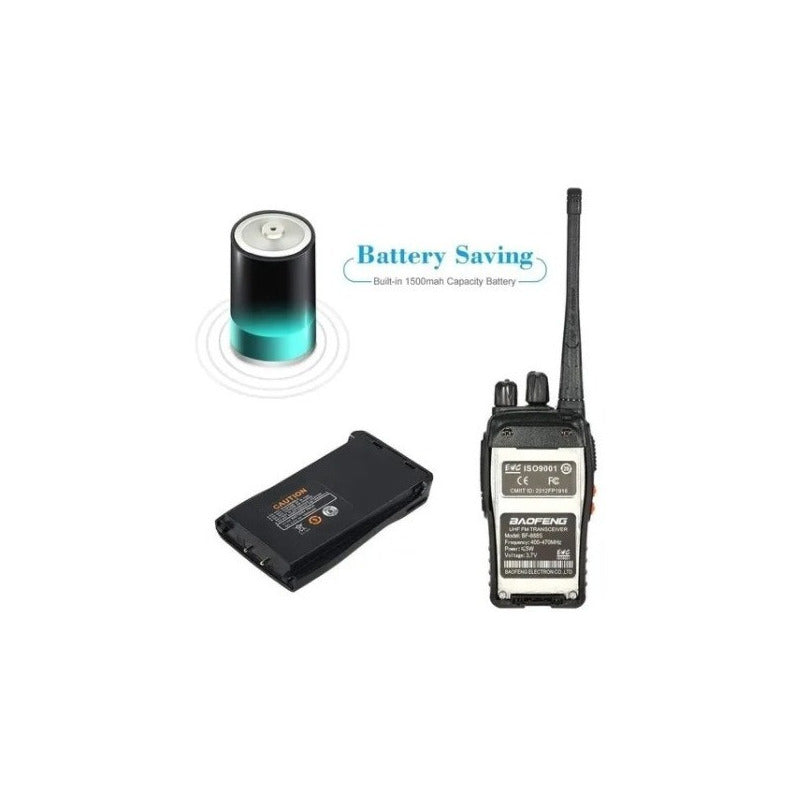 Radios X2 Walkie Talkie Baofeng 888s 16 Canales 5km Alcance