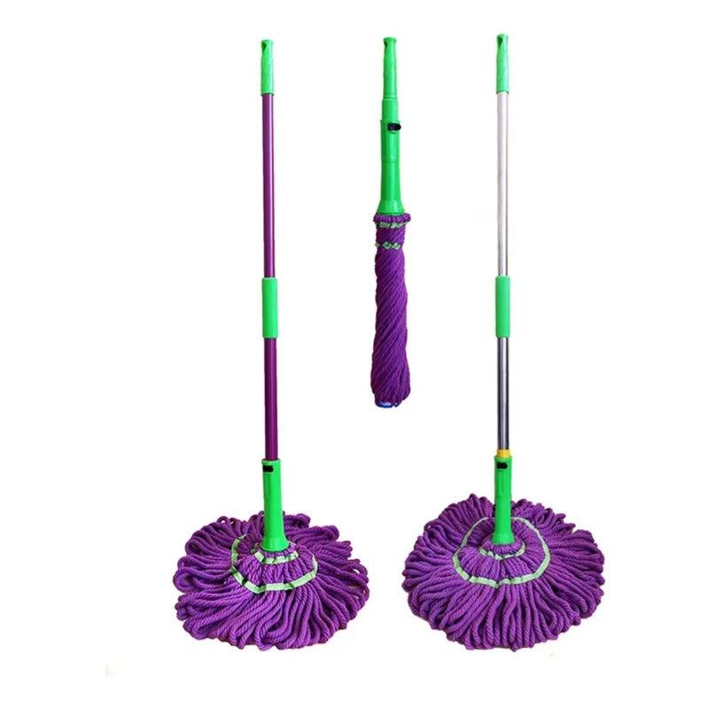 Mopa De Limpieza Sistema Exprimible Trapeador Morado