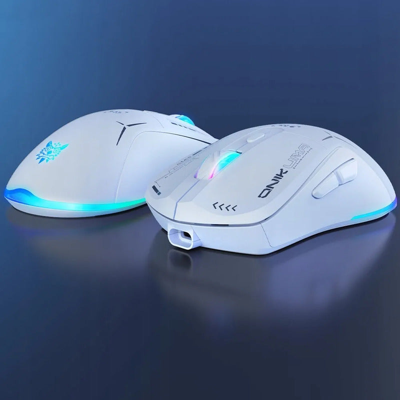 Mouse Ergonómico Gamer Inalámbrico D5 3.0 Usb 3600 Dpi Blanco