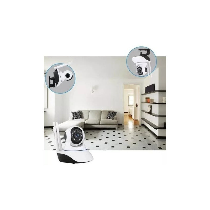 Pack X2 Camaras Ip Wifi Hd Vision Nocturna 360°
