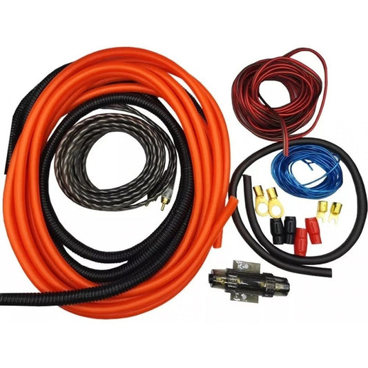 Kit Cables 1000w Auto 4ga Para Amplificador Subwoofer