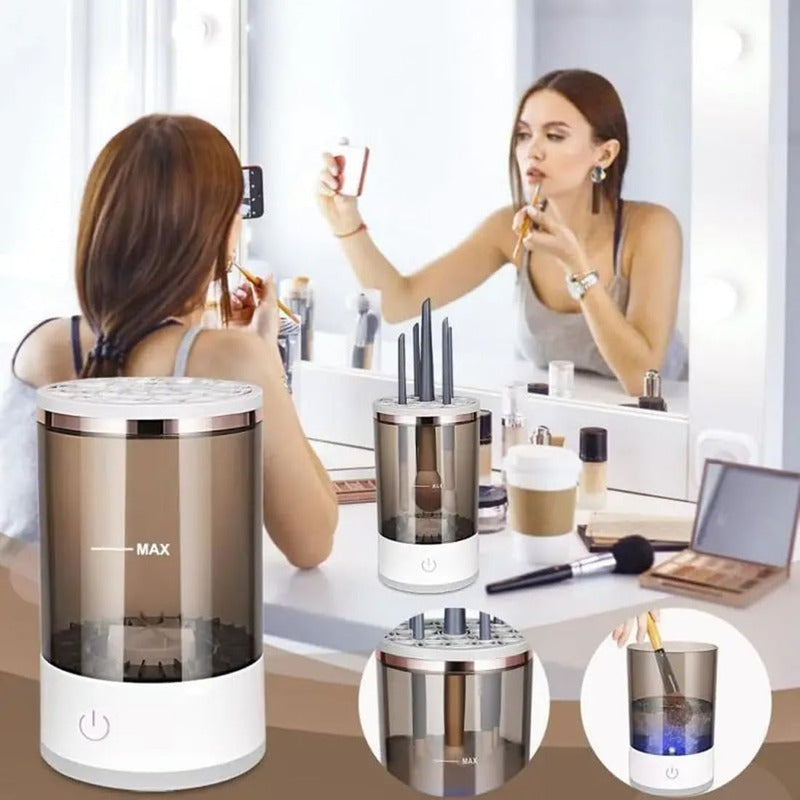 Máquina Limpiadora De Brochas De Maquillajes/lavadora Gris