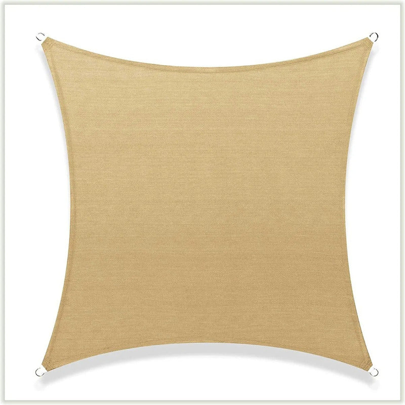 Toldo Vela Malla 5x6 Rectangular Beige Sombra Techo Patio