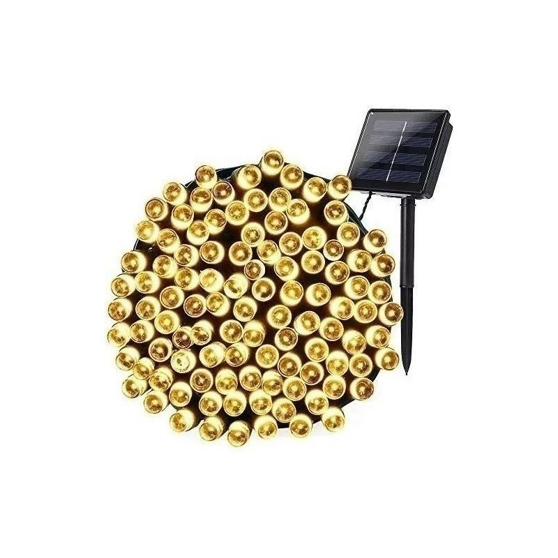 Pack X2 Luces Guirnalda Solar Inteligente 200luces 20metros