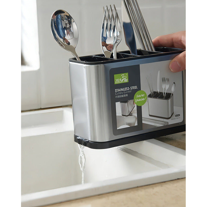Escurridor De Cubierto Utensilios Cocina Acero Inoxidable