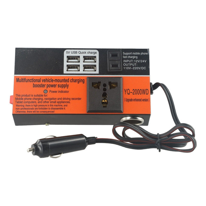 Inversor De Voltaje 1500w 12-220v Convertidor Multiproposito