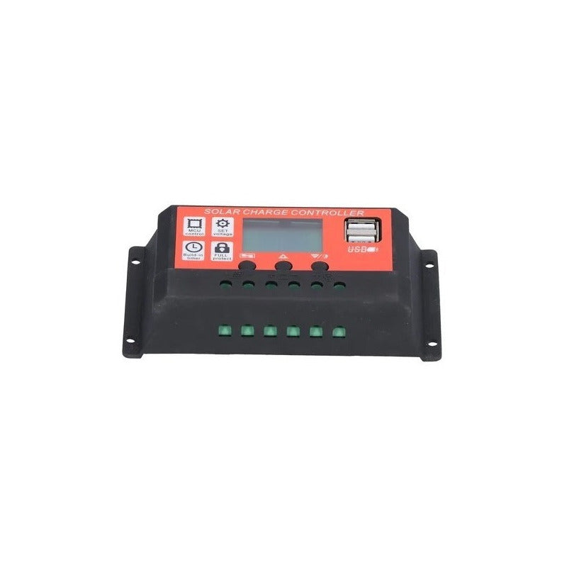 Regulador De Controlador De Carga Solar 20a 12v/24v Pwm Lcd