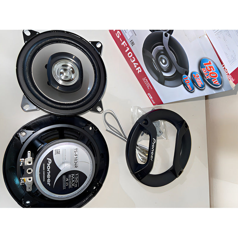 Parlantes De Auto Pioneer Ts-f1034r 150w 4x4 20w Rms Color Negro