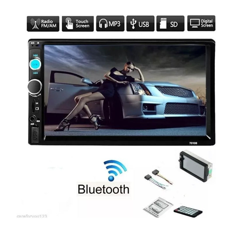 Radio Doble Din De Pantalla Nueva Instalada Solo En Santiago Negro