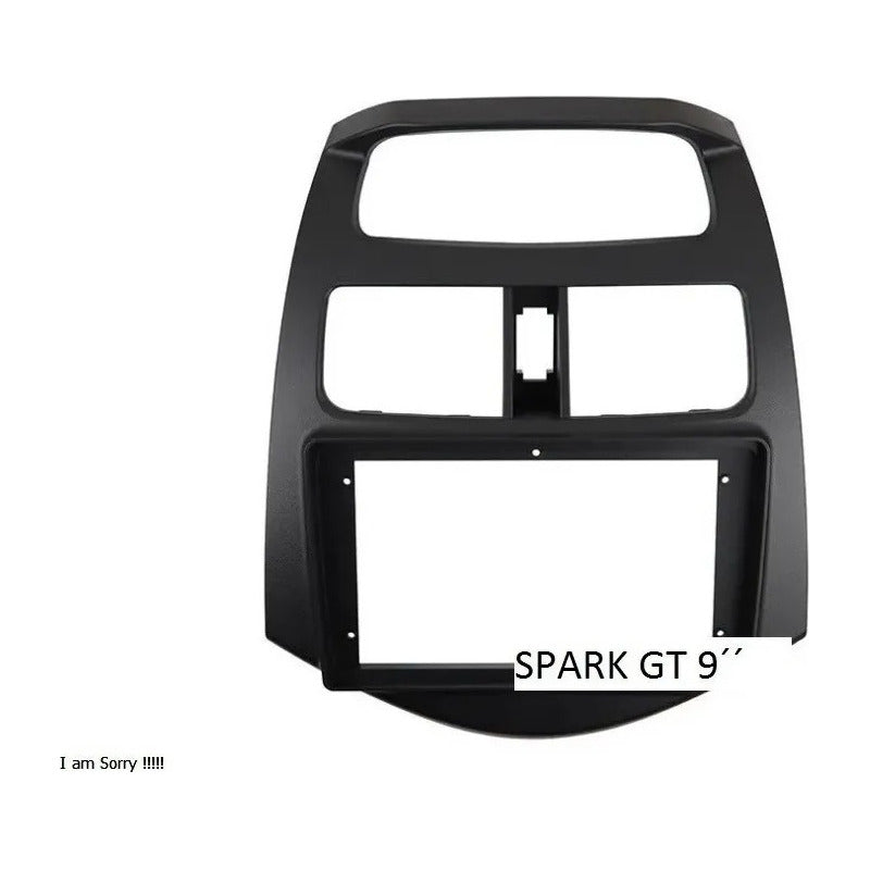 Bisel Adaptador De Radio Spark Gt 9 Pulgadas 2010/up Negro