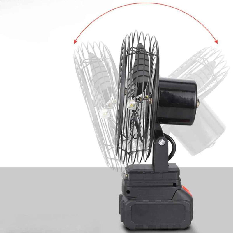 Ventilador Con Bateria Recargable Camping Escritorio Inalamb Negro