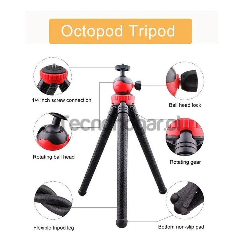 Soporte Para Telefono Fotos Video Foco Recargable Control