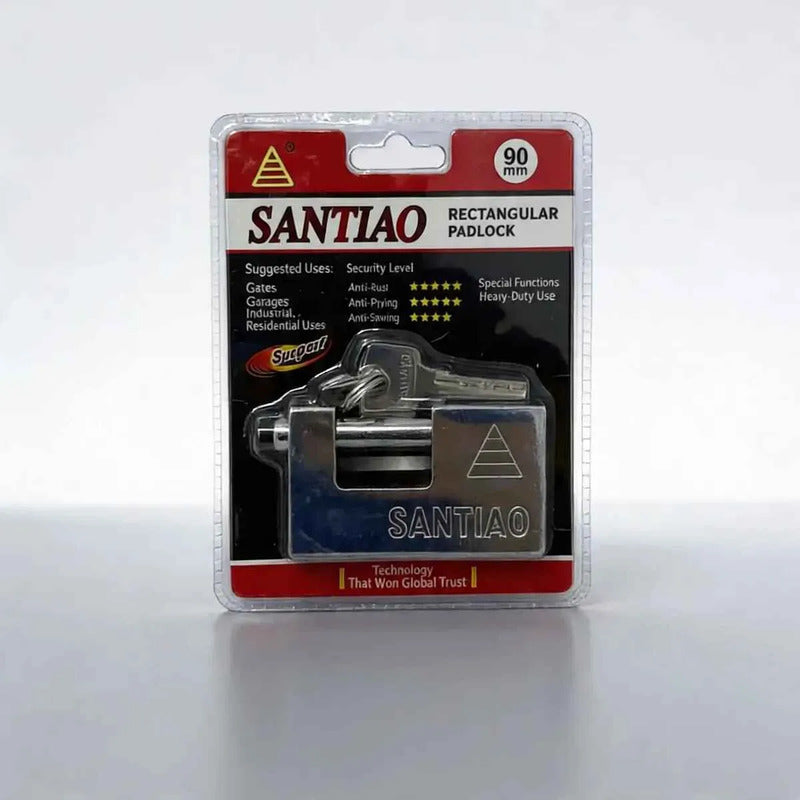 Candado De Seguridad + 3 Llaves Anti Napoleón 70mm // 90mm 90mm