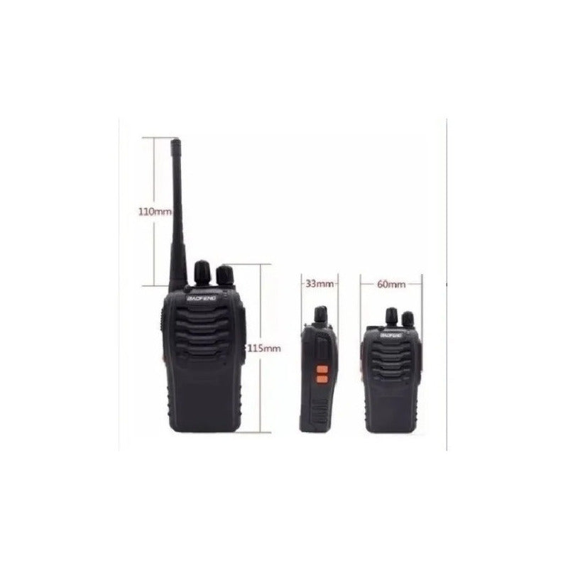 Radios X2 Walkie Talkie Baofeng 888s 16 Canales 5km Alcance