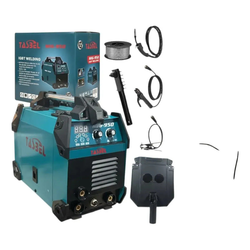 Soldadora Inverter Tasbel Mig-950 Mig/mma/tig 65-220v Azul Acero
