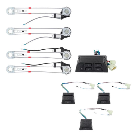 Kit De Alzavidrios Eléctricos  4 Puertas Universal 12v