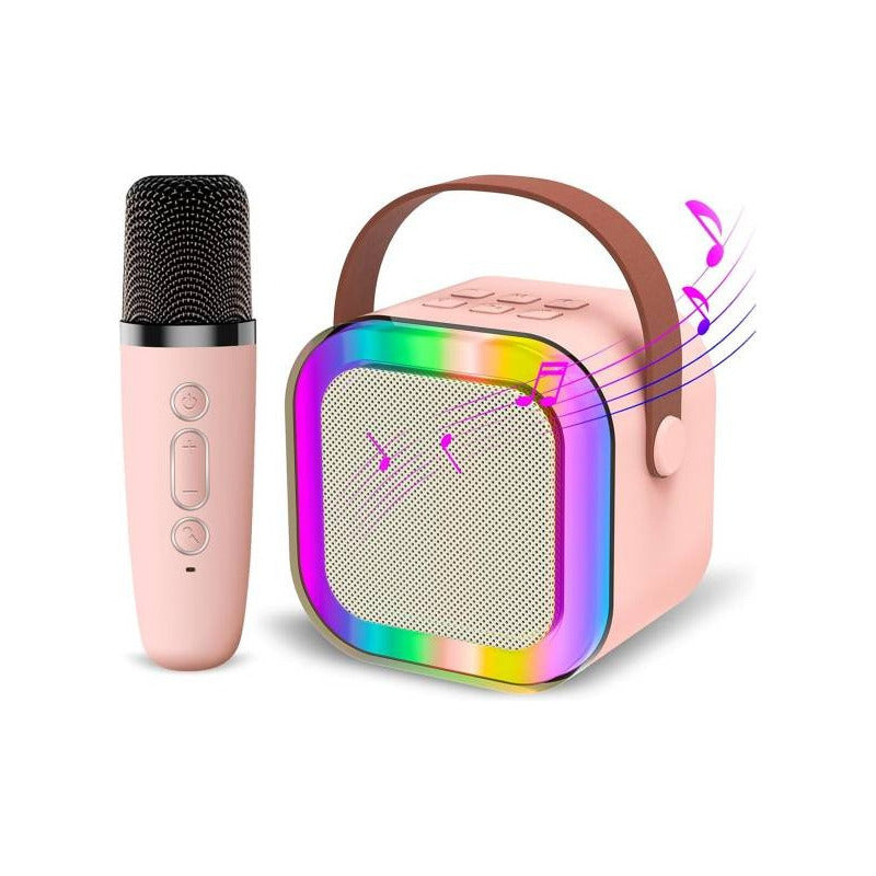 Parlante Con Micrófono Karaoke Bluetooth Portátil Radio