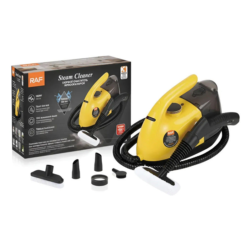 Limpiador De Vapor Graduable Multiuso 1000ml 15 En 1 Raf Amarillo
