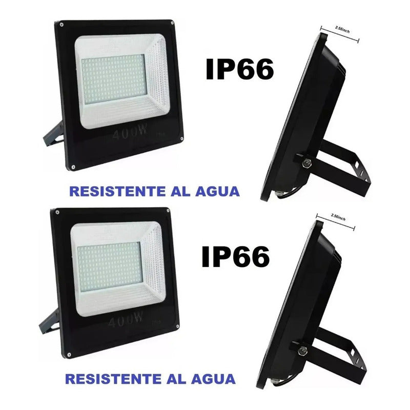 Foco Led 400w Reflector X2 Ahorrador/estadio/cultivo/indoor