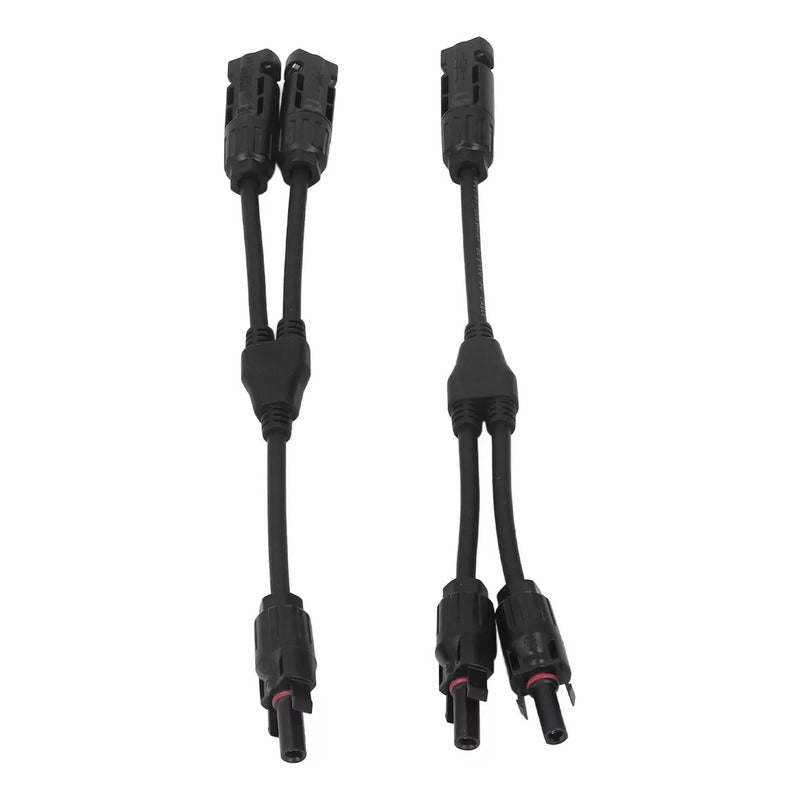 Cable Mc4 Tipo Y Rama 2-1 Para Paneles Solares Negro