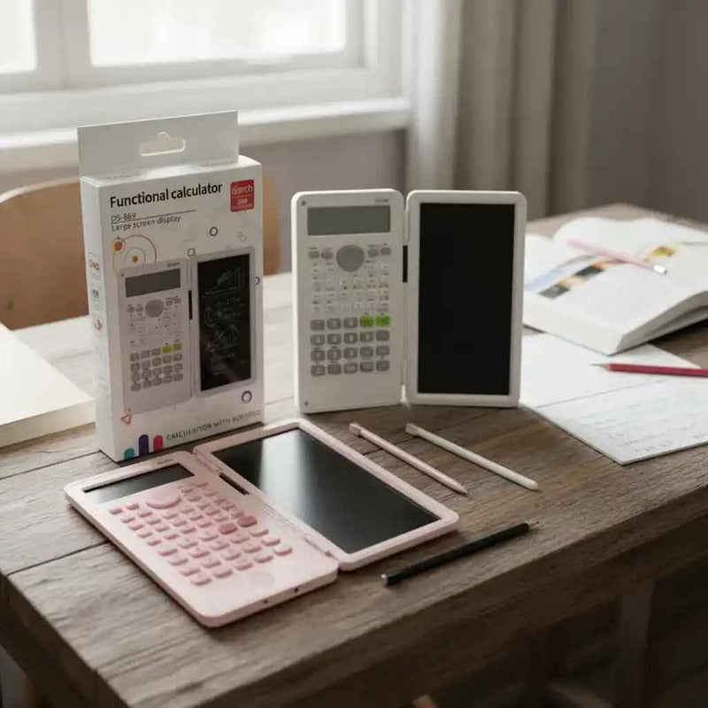 Calculadora Científica Con Tableta Inteligente 240 Funciones Blanco