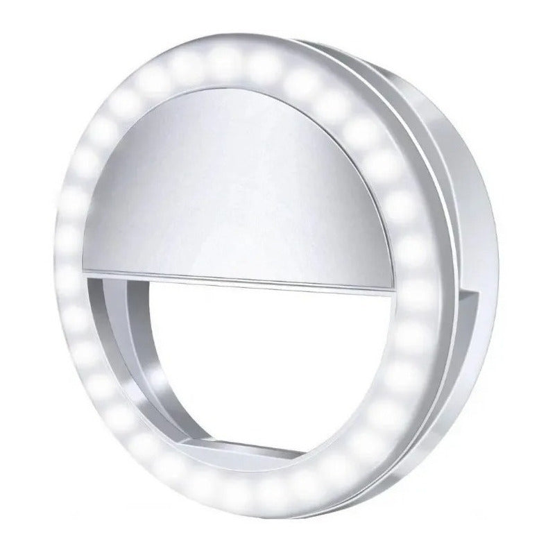 Aro De Luz Led Para Celulares Recargable 3 Tipos De Luz Usb