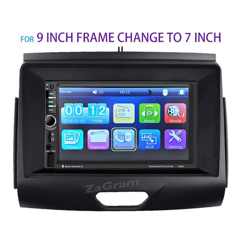 Bisel Adaptador Universal Radio De 9 A 7 Pulgadas 2 Din Negro