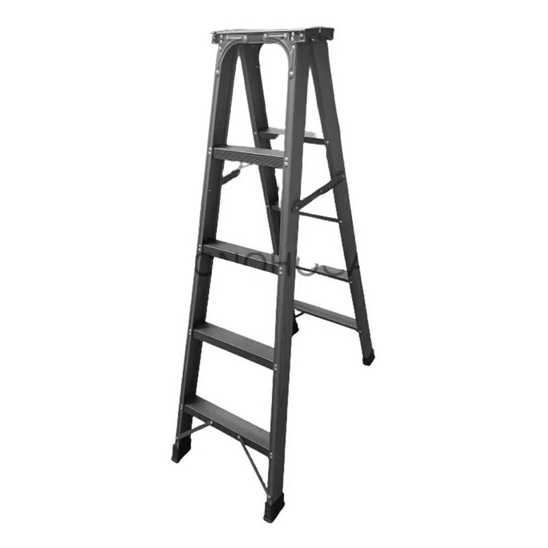 Escalera Plegable Reforzada Metálica 4 Peldaños