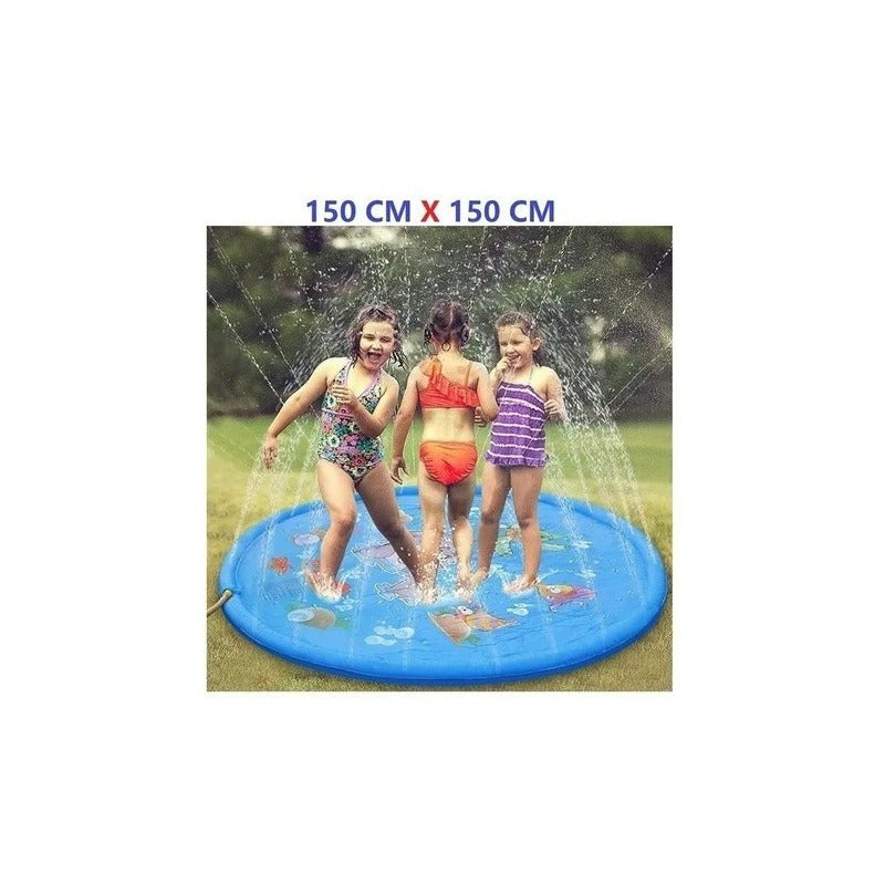 Piscina Alfombra De Agua Chorros Para Niño Facil De Guardar