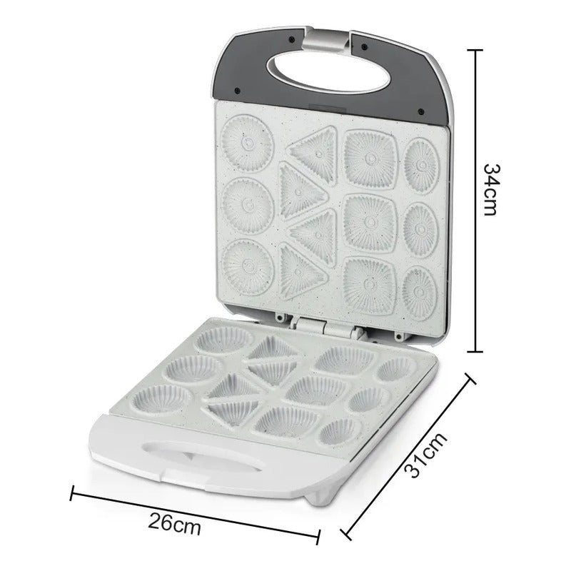 Máquina Para Hacer Galletas Moldes Figuras 1400w Negro