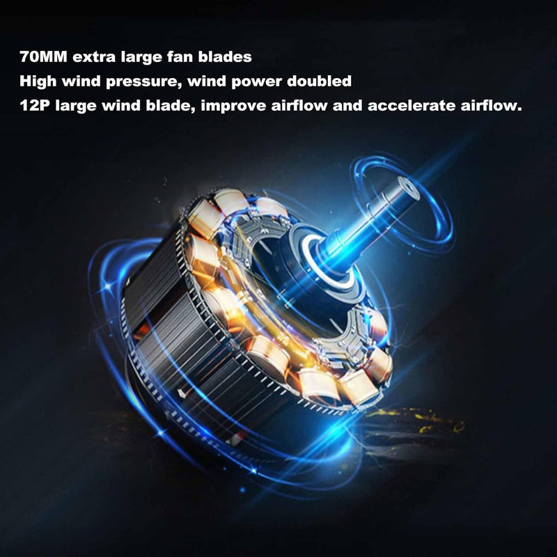 Soplador Turbina Profesional De Polvo Inalámbrico Negro