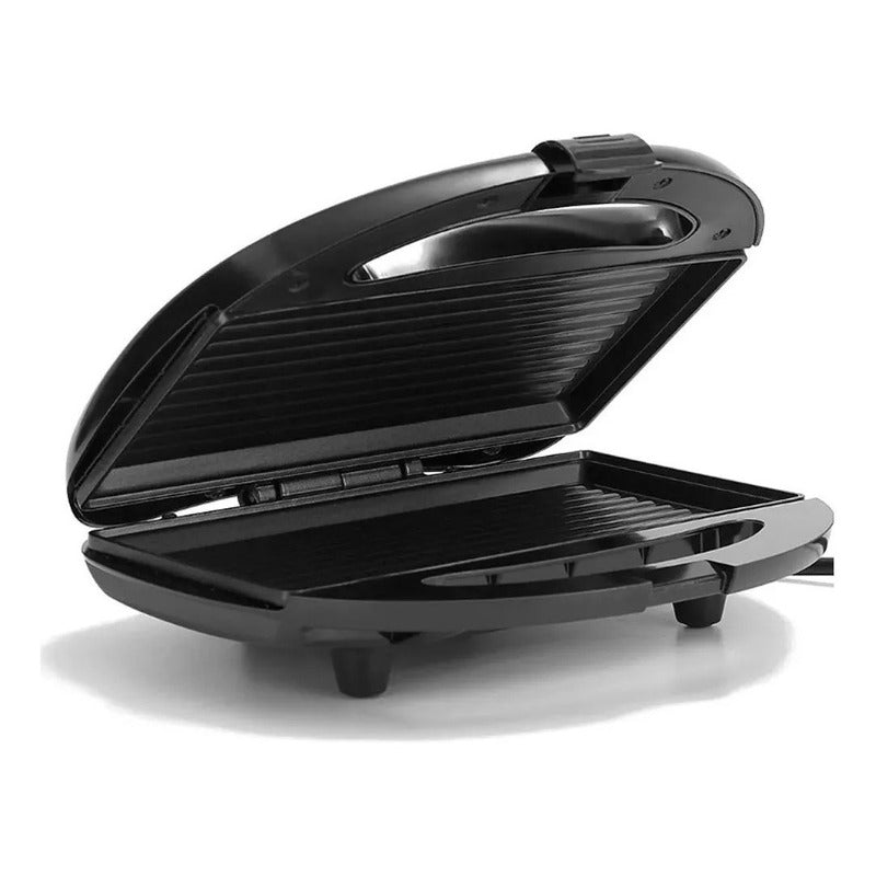 Tostador Sandwichera Parrillera Para Pan Carne 2 En 1 P Negro