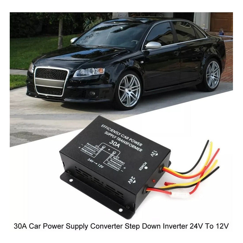 Transformador Corriente De 24 A 12 Volt 30 Amp Para Camion