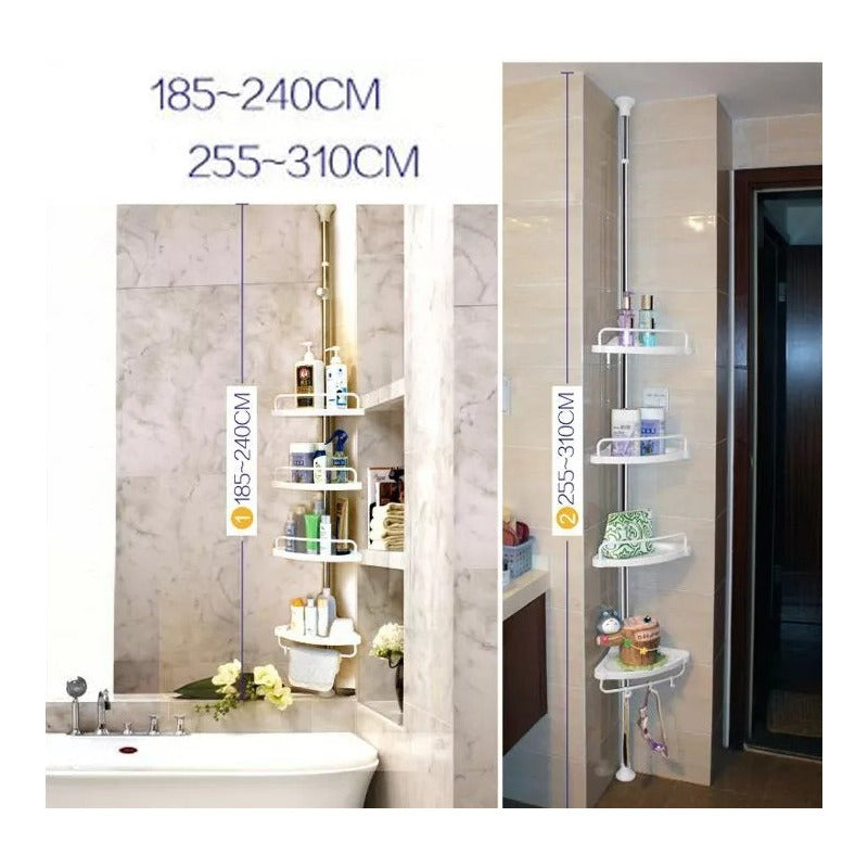 Esquinero De Baño Ducha Altura Regulable Envio Gratis Crema