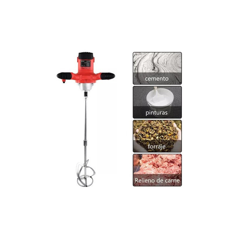Mezclador De Cemento Y Alimentos De Acero Inoxidable 220v