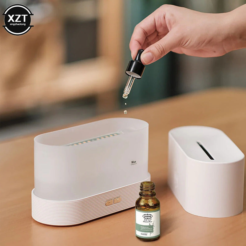 Humidificador Flama Difusor De Aroma Efecto + Esencia