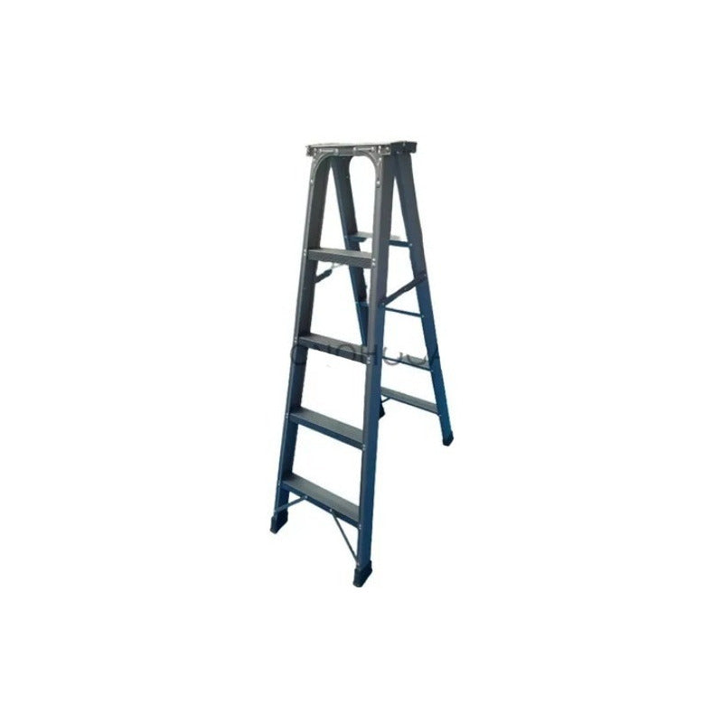 Escalera Plegable Reforzada Metálica 5 Peldaños