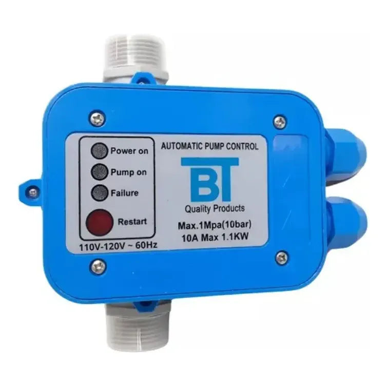 Kit Hidropower: Bomba De Agua Alta Presión 1 Hp Azul 220v + Controlador Automático De Presión