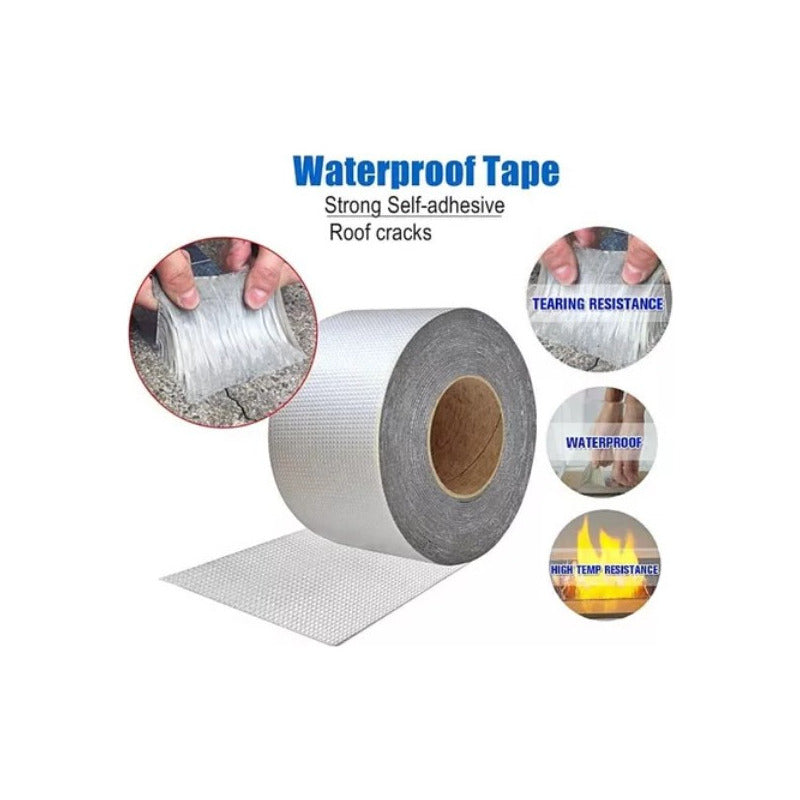 Pack Cinta Sellador Adhesivo Impermeable Gotera 10cmx5mts