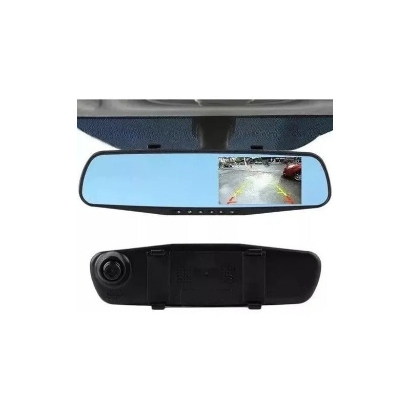Espejo Retrovisor Con Camara Frontal Y Camara Retroceso Hd