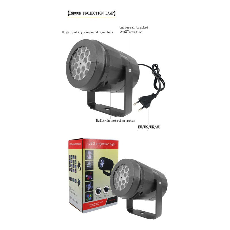 Proyector Luces Led Navidad Multicolor Exterior Interior