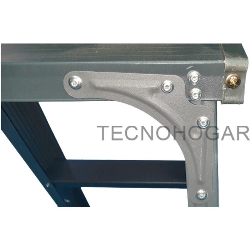 Escalera Plegable Reforzada Metálica 4 Peldaños