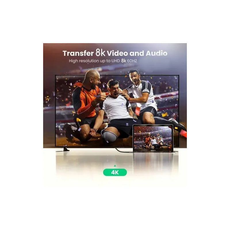 Cable Hdmi 8k/60hz Ultra Hd 5m 48gbps Conector Bañado En Oro